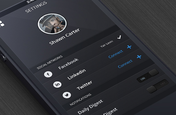 40個手機APP應(yīng)用設(shè)置界面UI設(shè)計