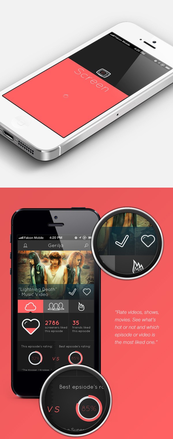 20個漂亮的手機(jī)用戶界面UI設(shè)計(jì)